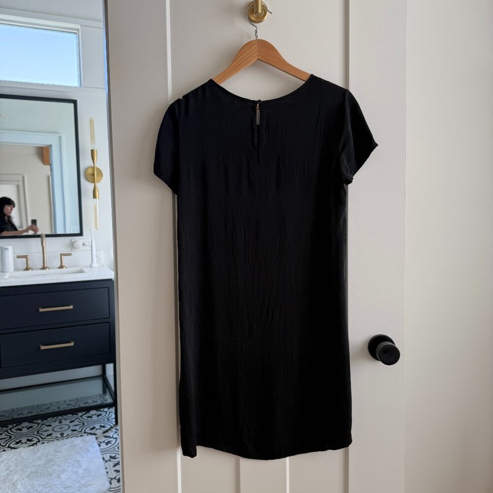 Washable Stretch Silk Tee Dress